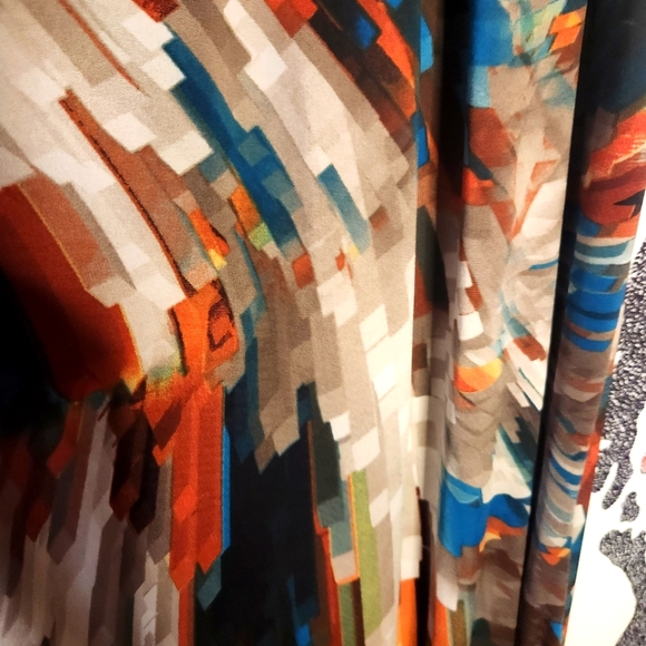 S Twelve Fall Maxi Dress Size Large - Picture 5 of 8